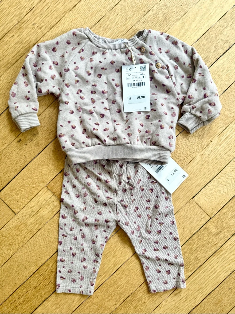 Zara Baby NWT Printed Set Size 3-6m